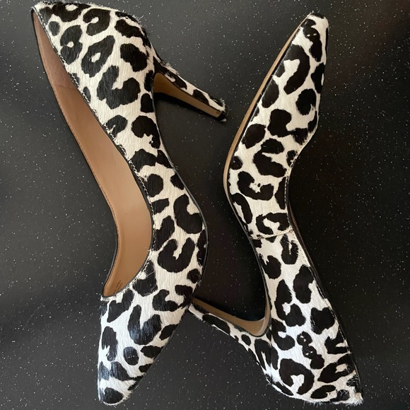 leopard print 2 inch heels